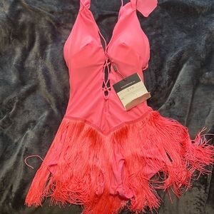 Latin dance pink dress XXS